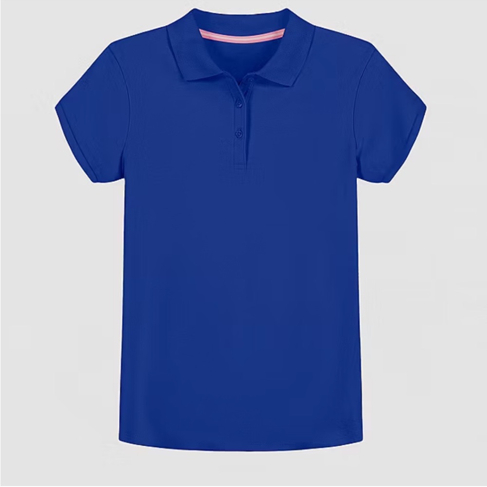 Izod Kids Polo Shirt approved school uniform Royal Blue collar shirt M (10/12)